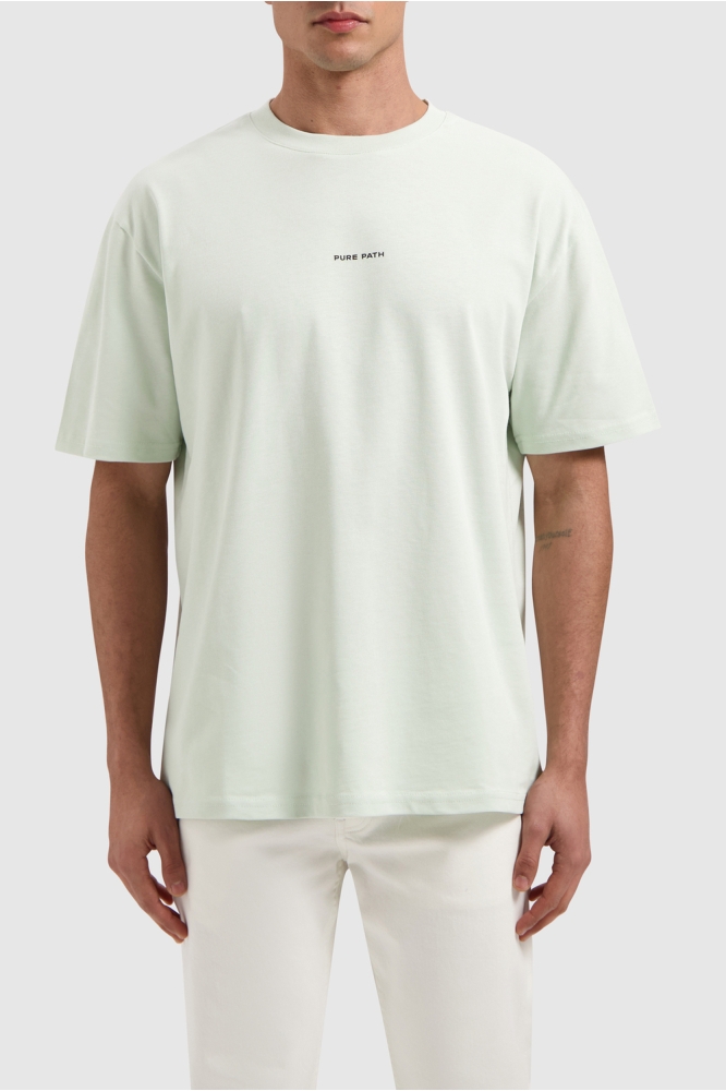 TROPICAL CREST T SHIRT 25010112 13 LIGHT GREEN